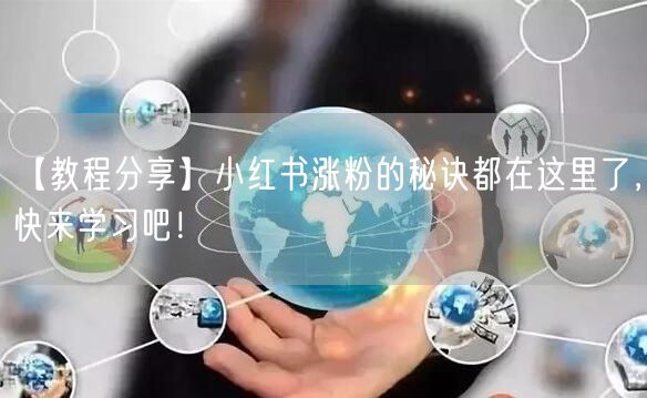 【教程分享】小红书涨粉的秘诀都在这里了，快来学习吧！