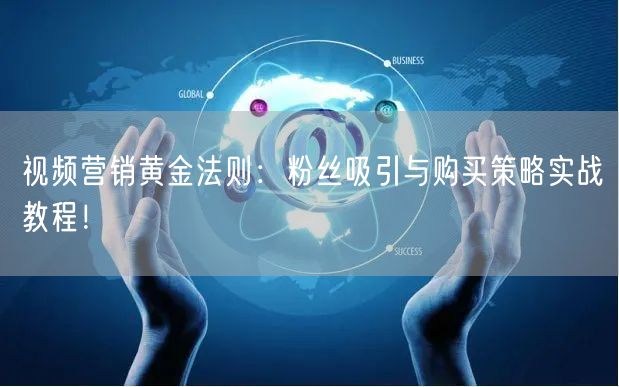 视频营销黄金法则：粉丝吸引与购买策略实战教程！