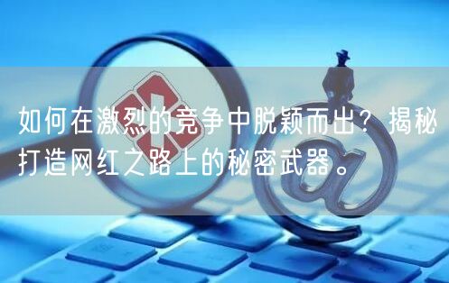 如何在激烈的竞争中脱颖而出?揭秘打造网红之路上的秘密武器。