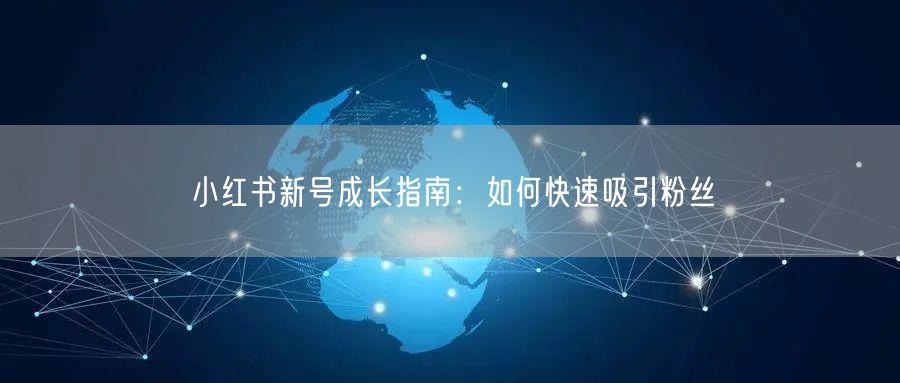 小红书新号成长指南：如何快速吸引粉丝