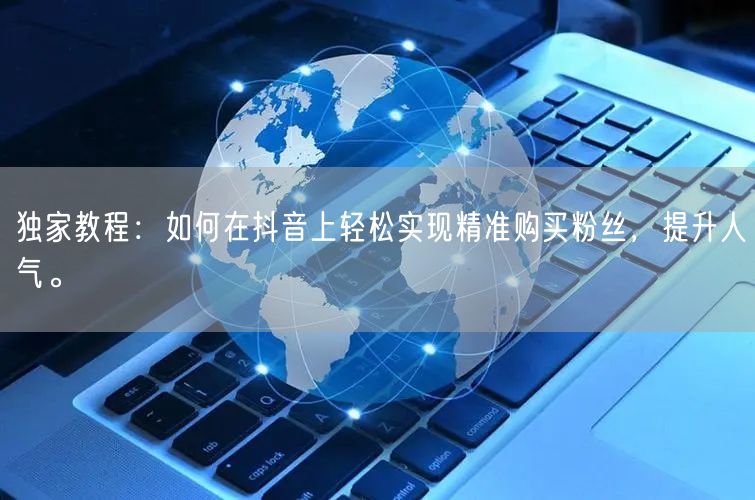 独家教程：如何在抖音上轻松实现精准购买粉丝，提升人气。