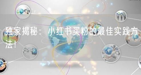 独家揭秘：小红书买粉的最佳实践方法！