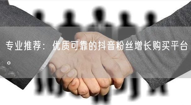 专业推荐：优质可靠的抖音粉丝增长购买平台。
