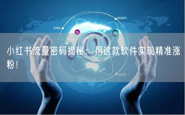小红书流量密码揭秘：用这款软件实现精准涨粉！