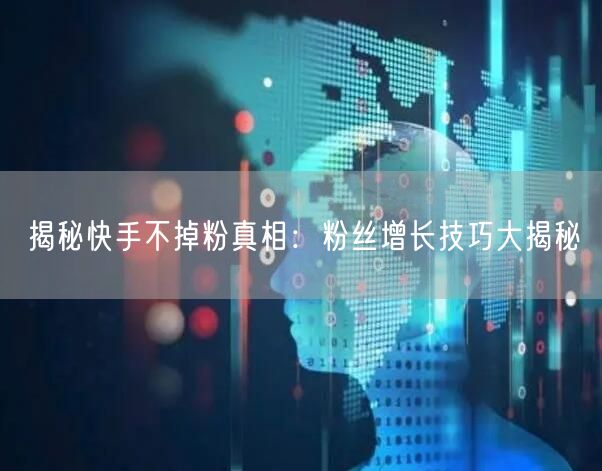 揭秘快手不掉粉真相：粉丝增长技巧大揭秘