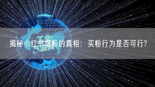 揭秘小红书增粉的真相：买粉行为是否可行?