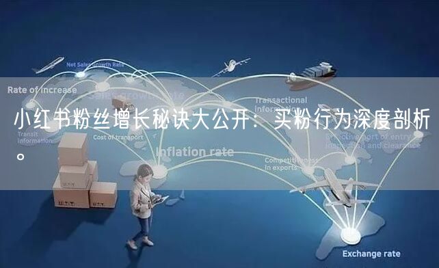 小红书粉丝增长秘诀大公开：买粉行为深度剖析。