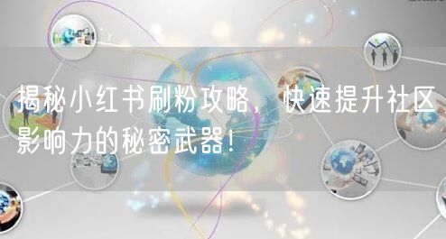 揭秘小红书刷粉攻略，快速提升社区影响力的秘密武器！