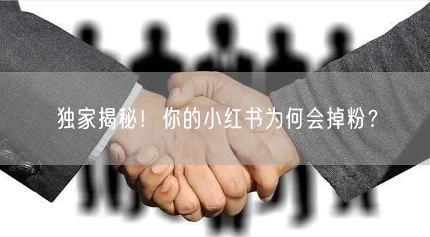 独家揭秘！你的小红书为何会掉粉？