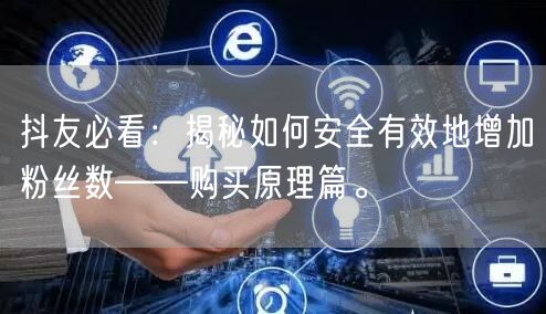 抖友必看：揭秘如何安全有效地增加粉丝数——购买原理篇。