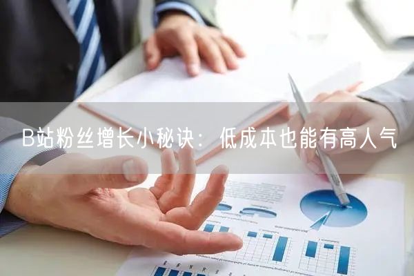 B站粉丝增长小秘诀：低成本也能有高人气