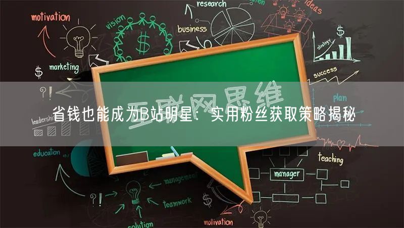 省钱也能成为B站明星：实用粉丝获取策略揭秘