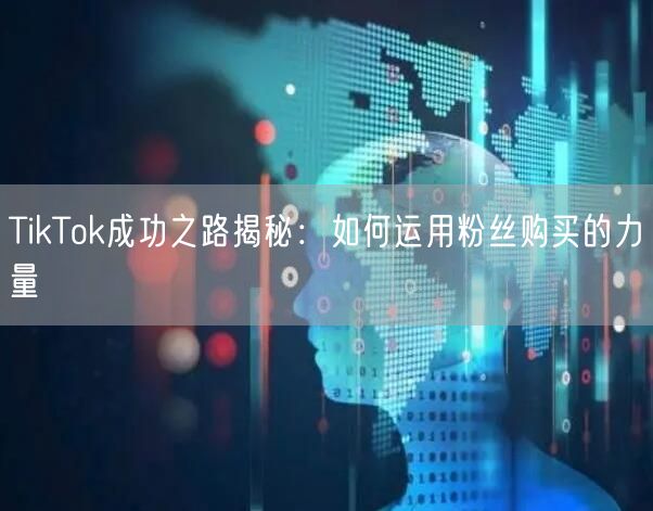 TikTok成功之路揭秘：如何运用粉丝购买的力量