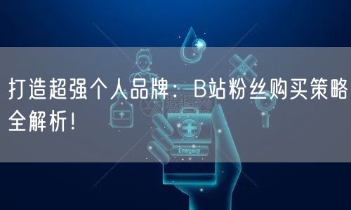 打造超强个人品牌：B站粉丝购买策略全解析！