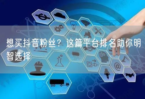 想买抖音粉丝?这篇平台排名助你明智选择